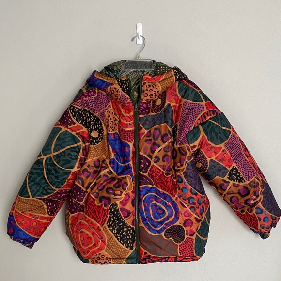 FARM Rio reversible jacket Cool Leopard green - Picture 14 of 16